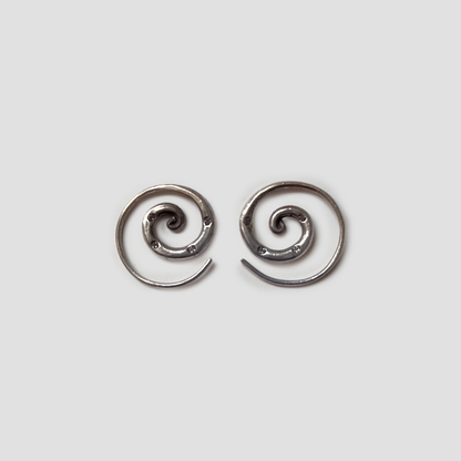 Evolve Hammered Spiral Earrings