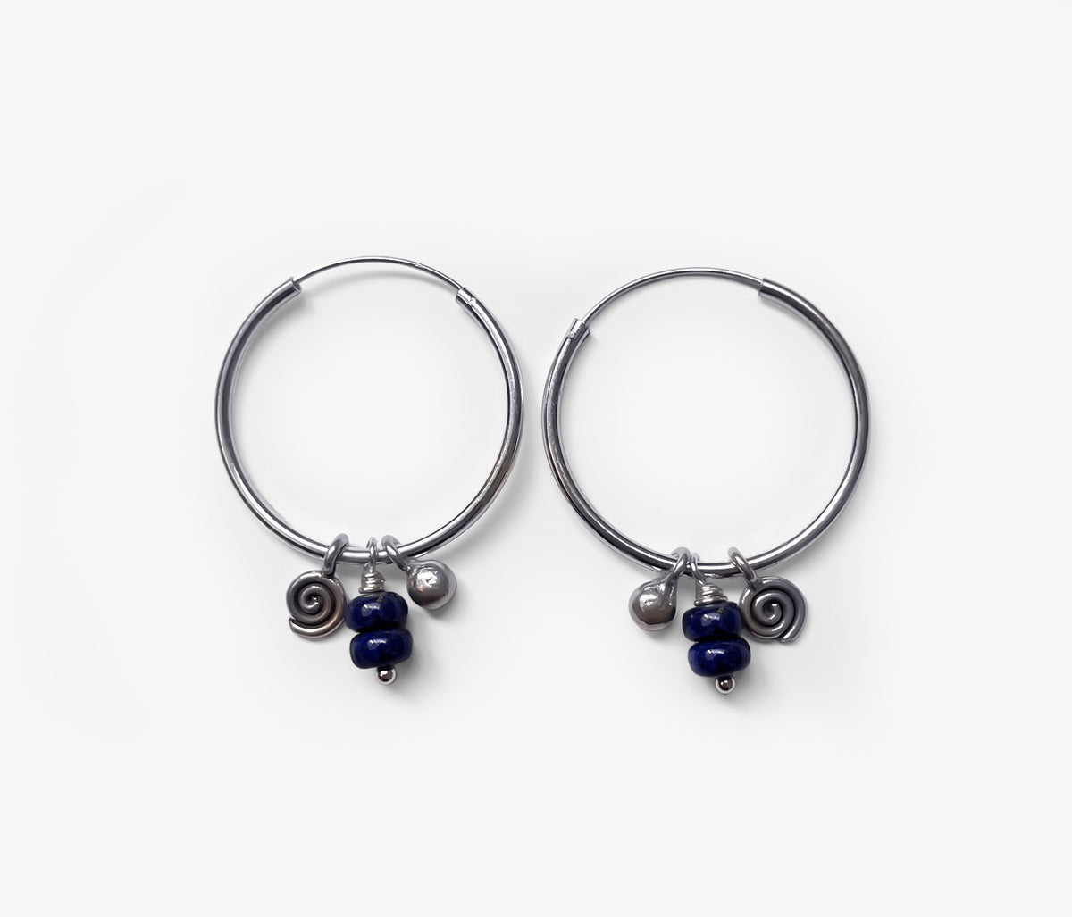 Lapis Lazuli Drift Hoops