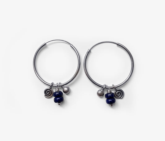 Lapis Lazuli Drift Hoops