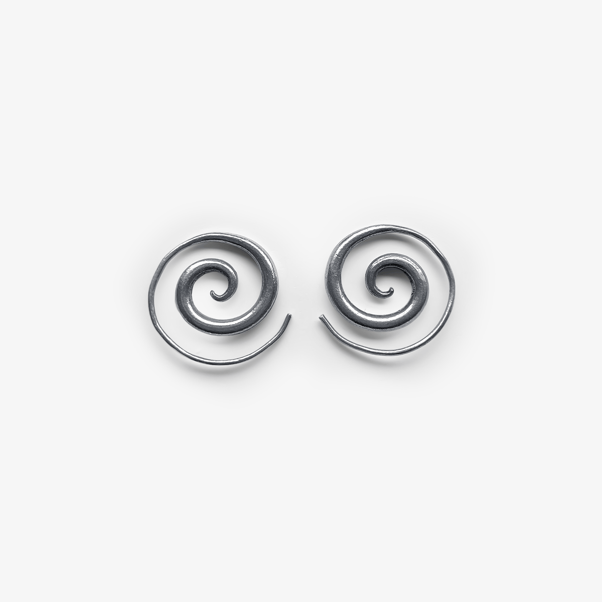Evolve Hammered Spiral Earrings