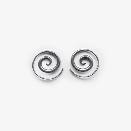 Evolve Hammered Spiral Earrings