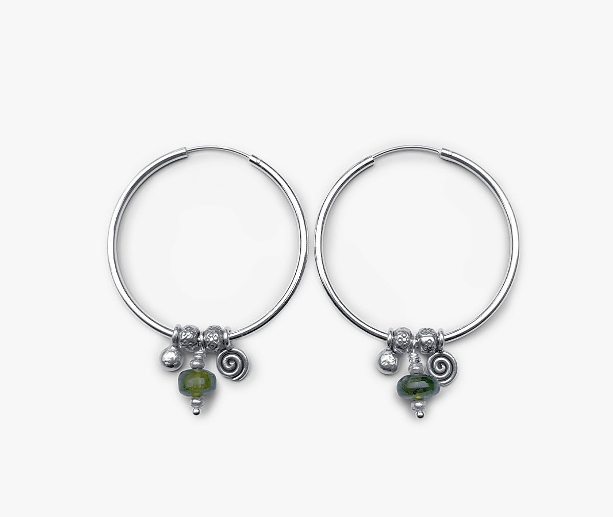 Peridot Drift Hoops