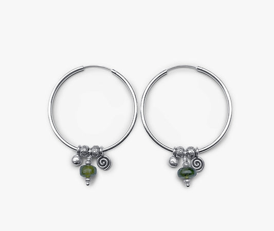 Peridot Drift Hoops